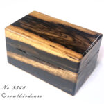 No.3548　黒柿　3本用時計ケース