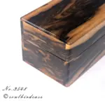 No.3548　黒柿　3本用時計ケース