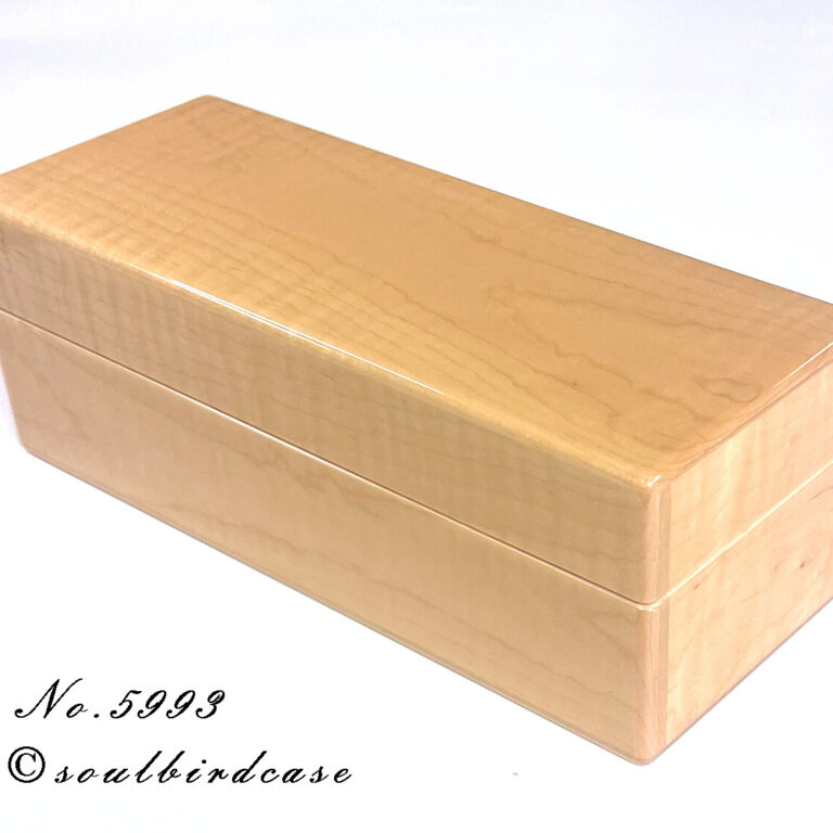 No.5993カーリーメイプル５本用時計ケース右面
