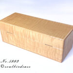 No.5993カーリーメイプル５本用時計ケース背面