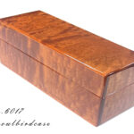 No.6017　サペリ　5本用時計ケース　鏡面仕上げ