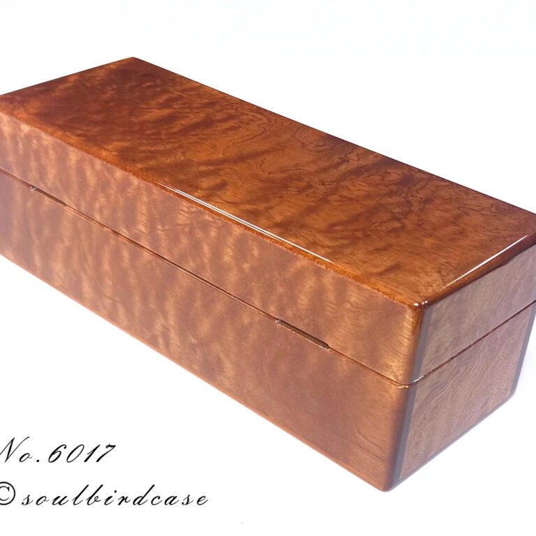 No.6017　サペリ　5本用時計ケース　鏡面仕上げ