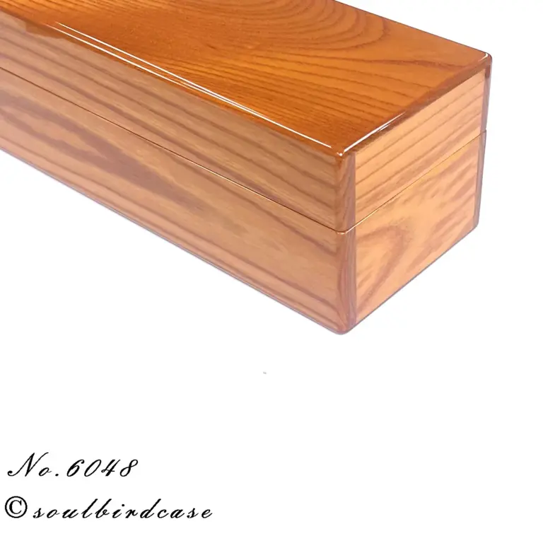 No.6048　ケヤキ　5本用時計ケース　鏡面仕上げ