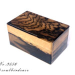 No.3556　黒柿　3本用時計ケース