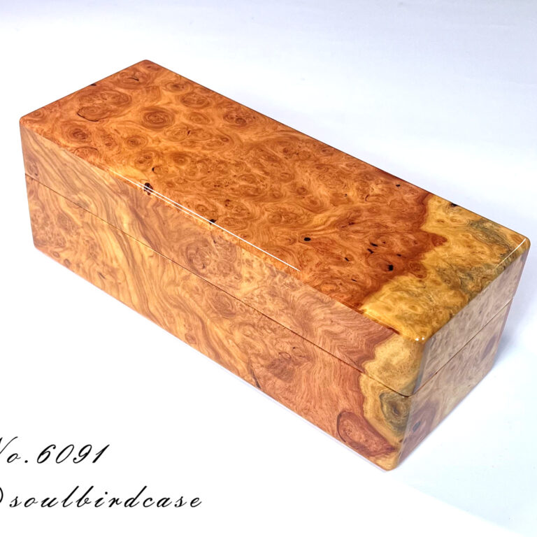 No.6091　花梨バール　5本用時計ケース　鏡面仕上げ