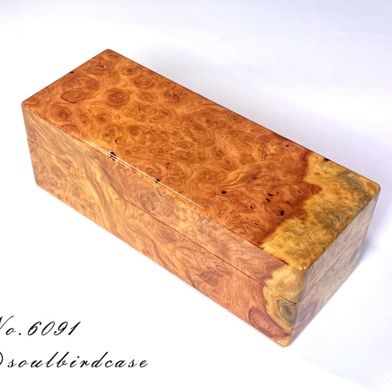 No.6091　花梨バール　5本用時計ケース　鏡面仕上げ