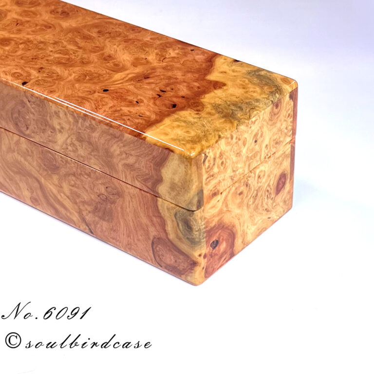 No.6091　花梨バール　5本用時計ケース　鏡面仕上げ