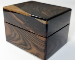 縞黒檀2本用ケース 前面 縞黒檀2本用ケース 前面