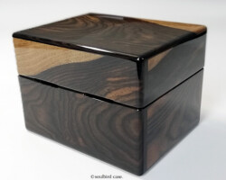 縞黒檀2本用ケース 背面 縞黒檀2本用ケース 背面