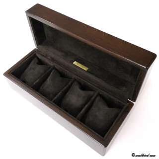 内装レザー K065 pigスエード ダークブラウン オーク時計ケース 内装pigスエード ダークブラウン