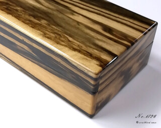 時計ケース黒柿材10本用1726 右面