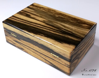 時計ケース黒柿材10本用1726 背面