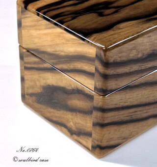 左面 黒柿1本用時計ケース